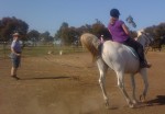bec canter on lunge
